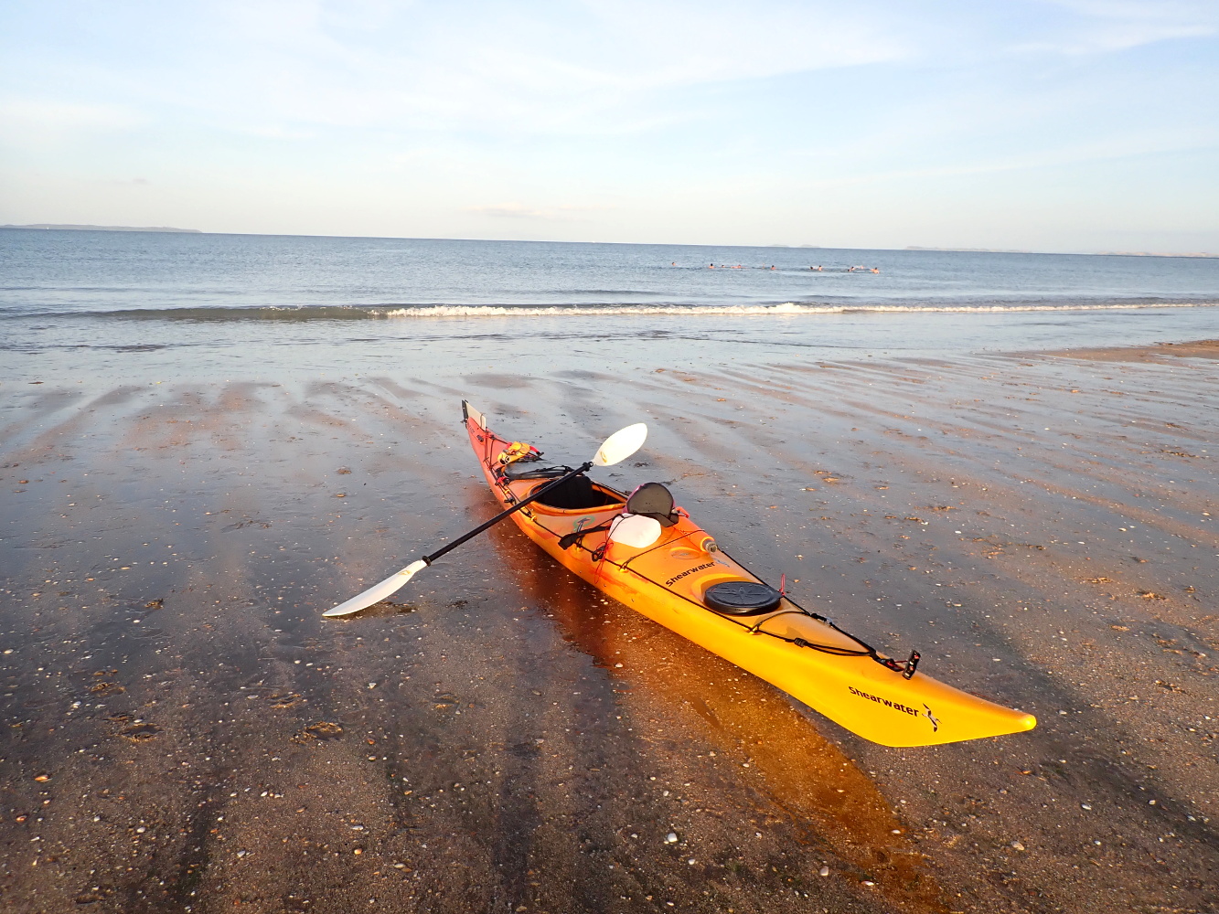 My kayak at Long Bay beach, Auckland